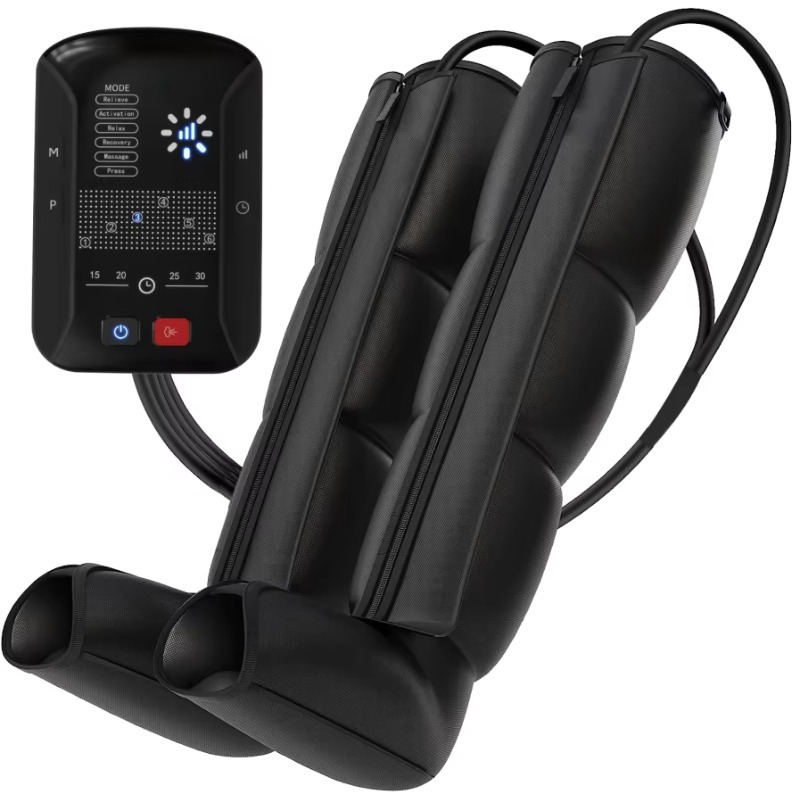 Compression Boots Recovery - 8-kamer luchtcompressie massageboots pneumatische beenmassager met