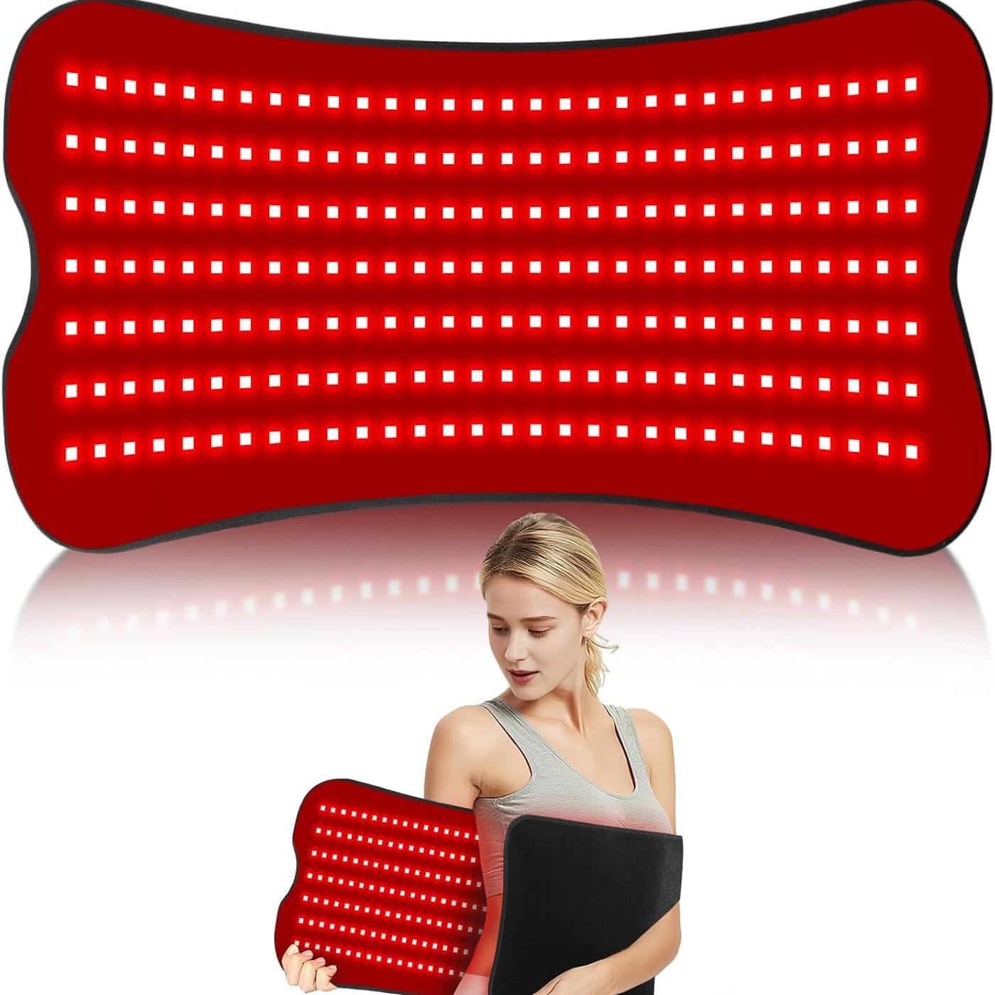 Red Light Therapy Mat Full Body - Grote 210-LED roodlichttherapiemat Nieuwe, op het
