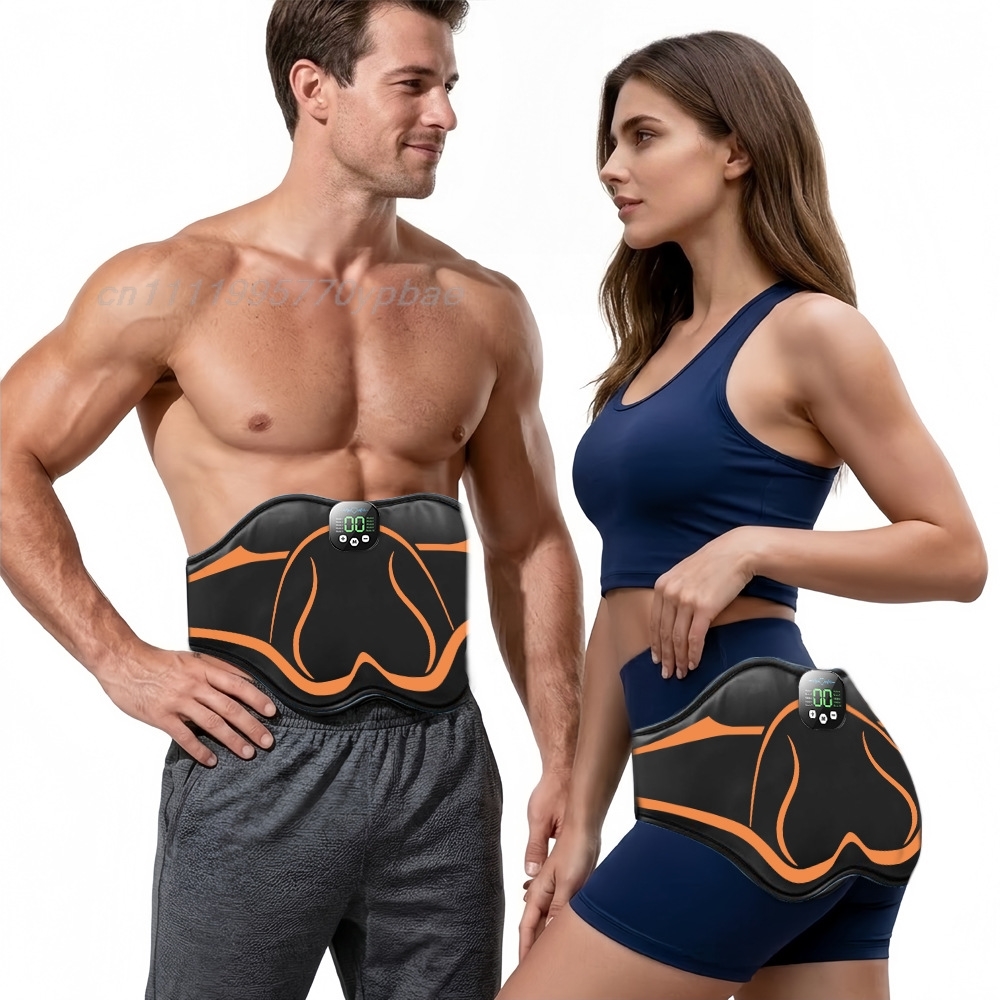 Ems Muscle Stimulator Body - EMS Spierstimulator Buikspiertrainer Slimme Lichaamsvormende Oranje