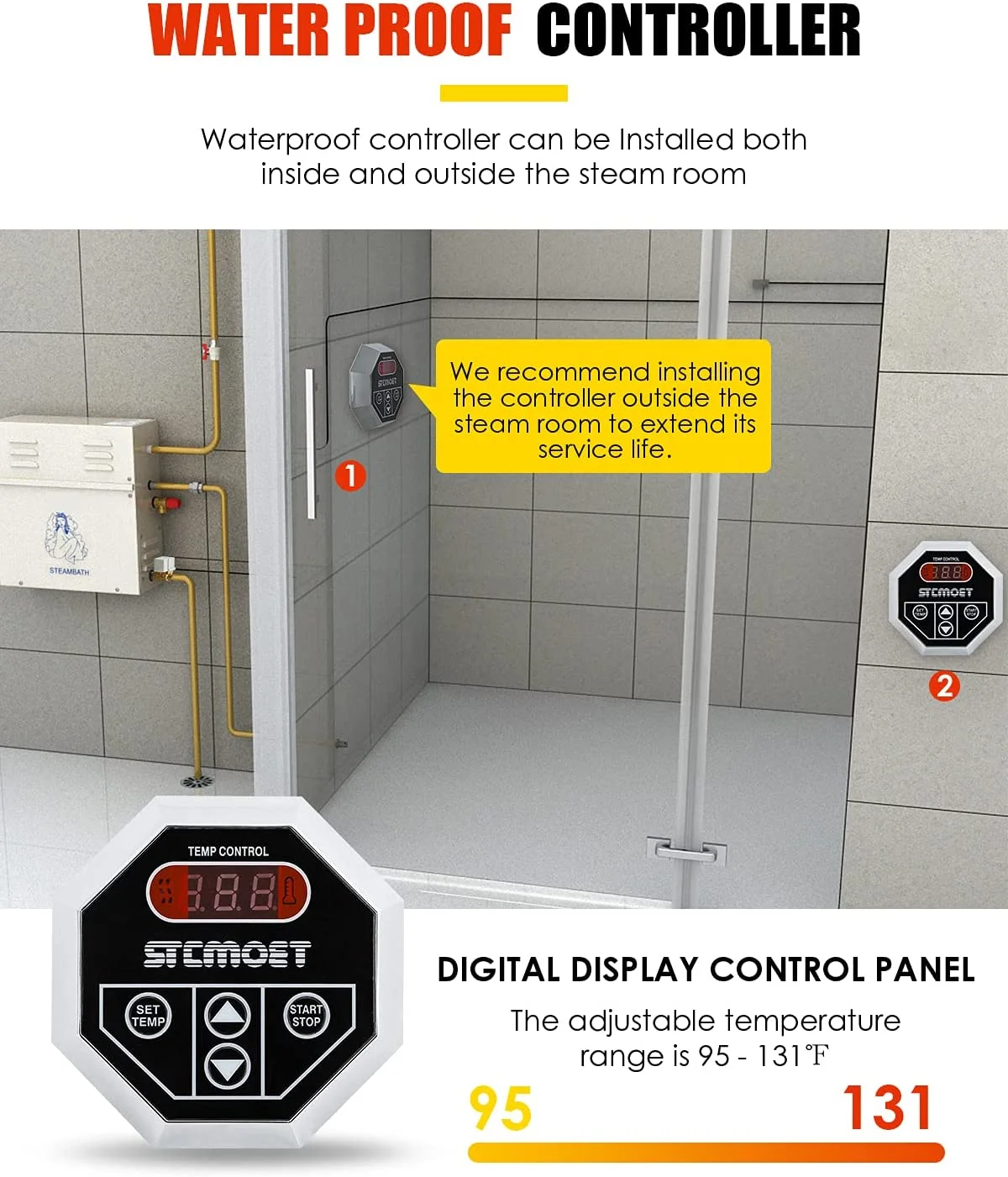 2026 9 kW luxe stoomgenerator  - Steam Sauna Generator 9Kw recensie en prijs