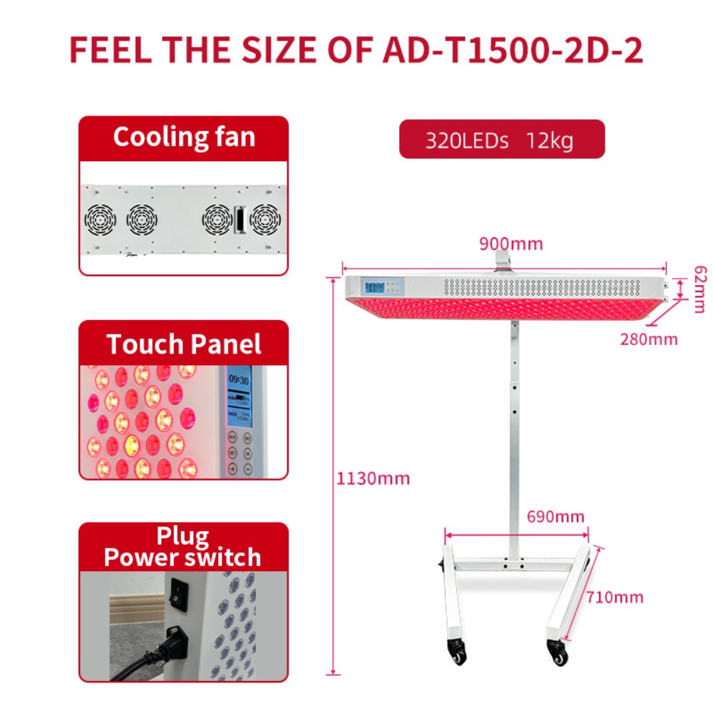 1500W Rode LED Infrarood Thera - Red Light Therapy Panel 1500W recensie en prijs