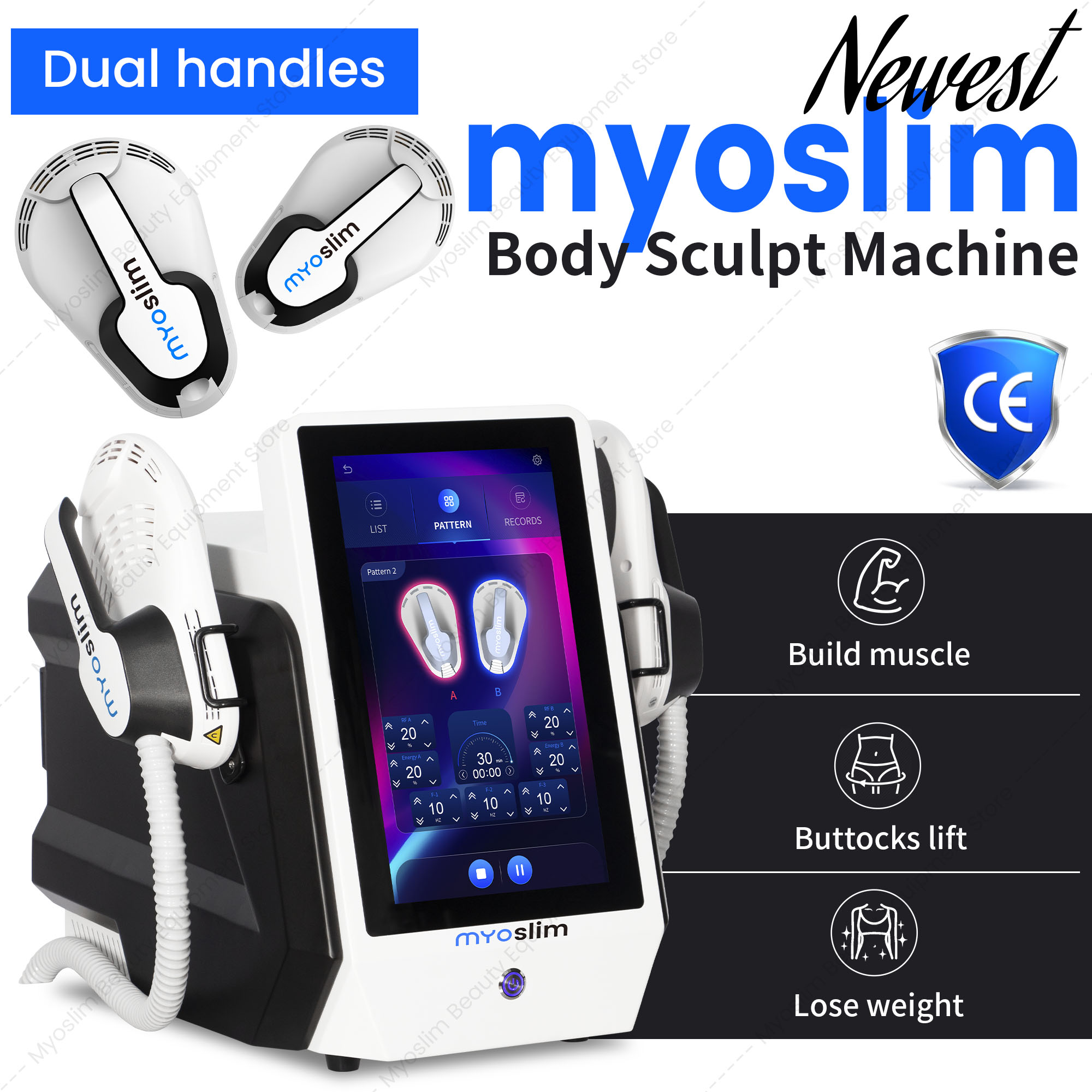 MYOslim 6500W 15Tesla Vetverwi - Ems Muscle Stimulator Body recensie en prijs