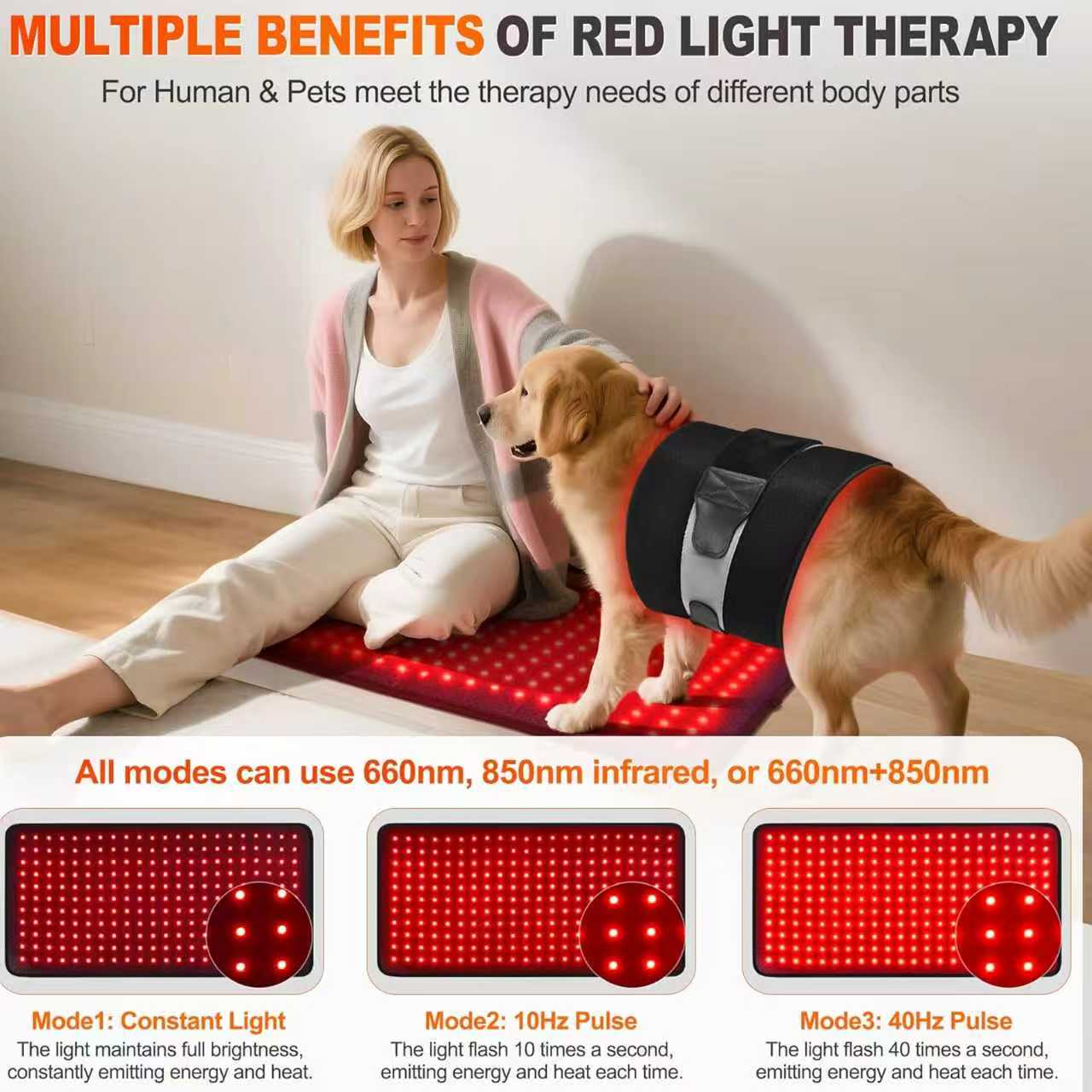 Hot selling: 242 LED roodlicht - Red Light Therapy Mat Full Body recensie en prijs