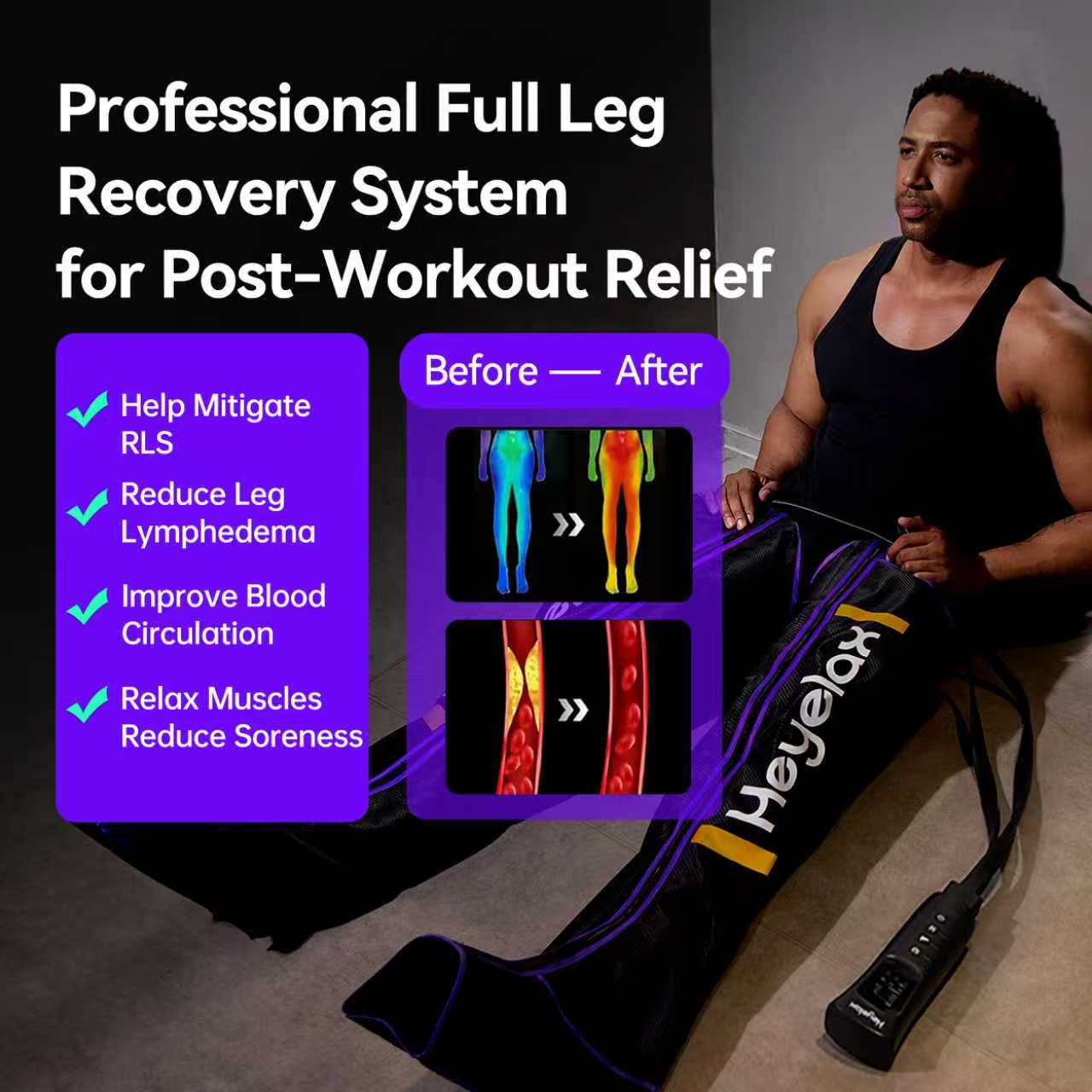 Beencompressiemassageapparaat  - Compression Boots Recovery recensie en prijs